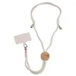 Front Bamboo Disc Cotton Cell Phone Holder